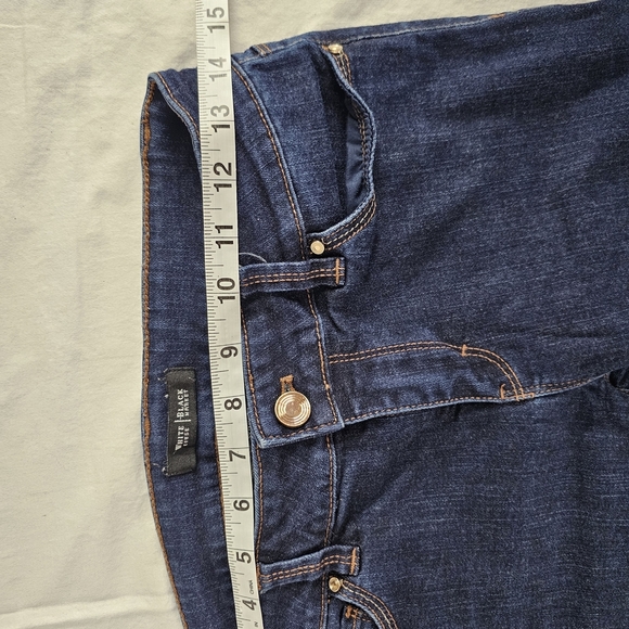 White House Black Market Skimmer Dark Wash Size 0 Skinny Jeans - Picture 6 of 8